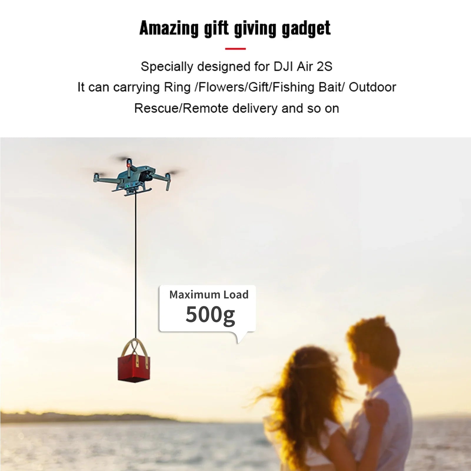 Transport Dispenser,Bait Payload Mavic Air 2s/ Mavic Air 2 Drop Suitable With Rescue Proposal And Drop Suitable Professional And Drop Bait With Air 2s/ Mavic 2 Bait Huiop Ziem