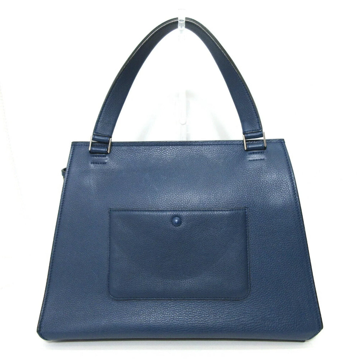 Pre-Owned Celine Bag Edge Medium Handbag Blue Tote One Handle Ladies Calf Leather (Good)