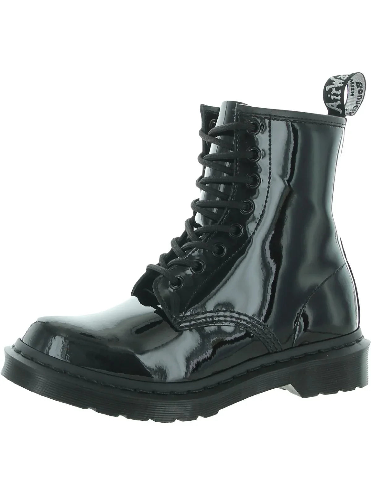 Dr. Martens Womens 1460 Mono Patent Work & Safety Boot Black 6 Medium (B,M)