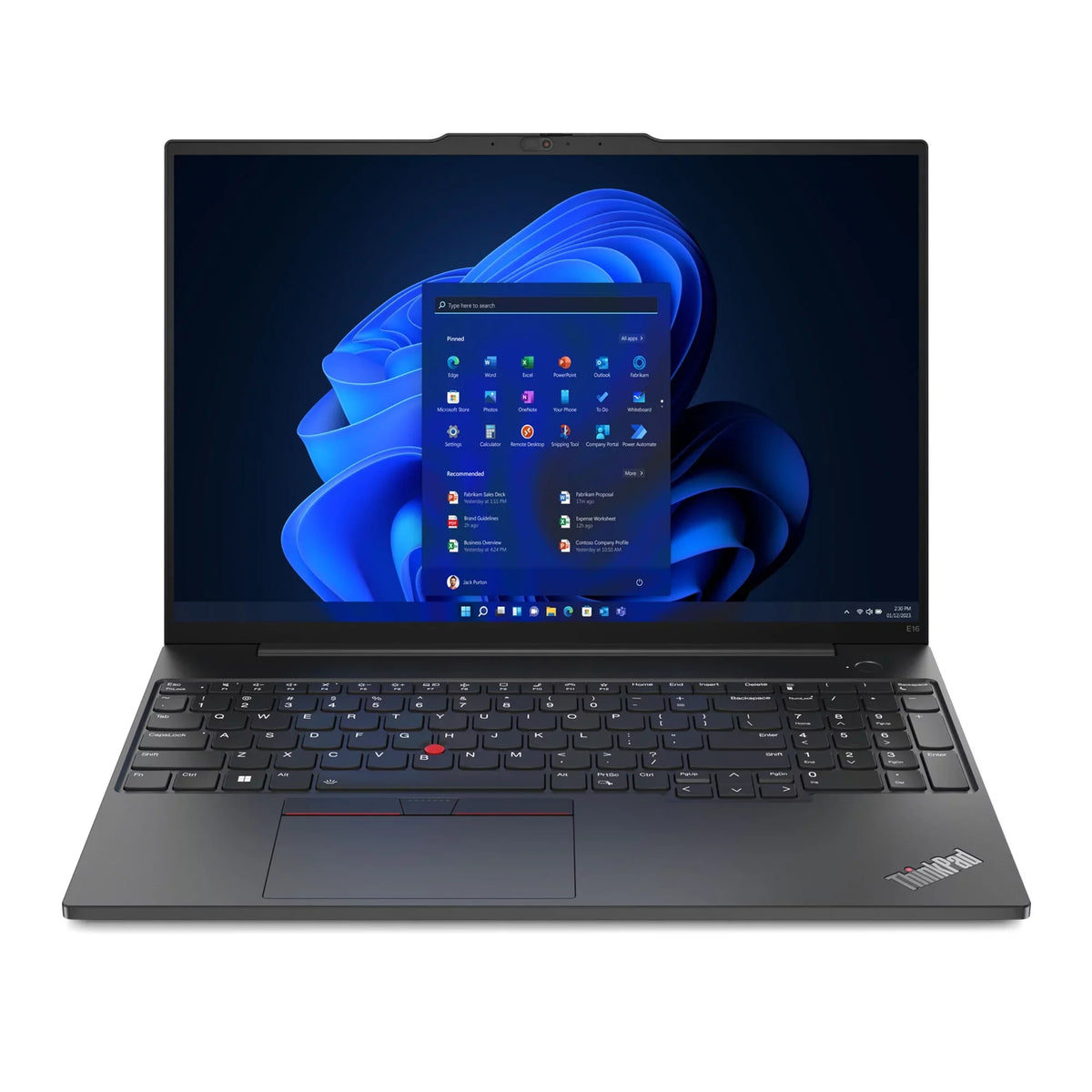 Lenovo ThinkPad 16" Touchscreen Laptop, Intel Core i5 i5-1335U, 512GB SSD, Windows 11 Pro, 21JN005DUS