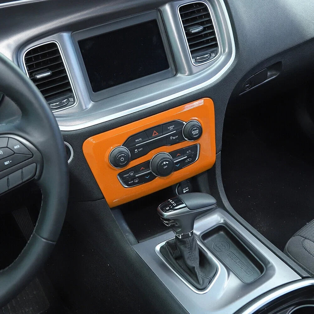 Teledu 14x Orange Inner Set Center Console Dash Protection Trim Kit