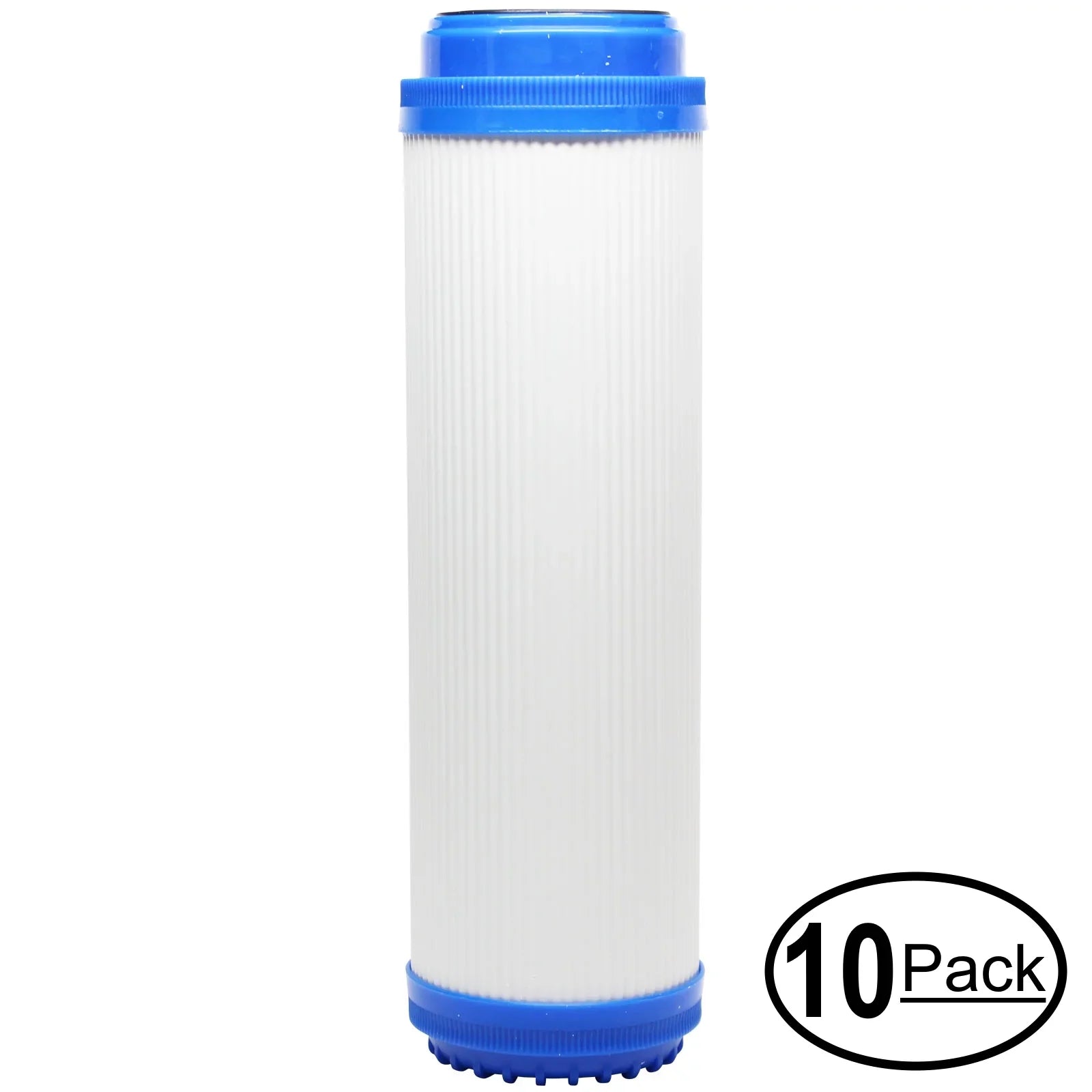 10-Pack Replacement for MaxWater 103456 Granular Activated Carbon Filter - Universal 10-inch Cartridge for MaxWater 3 Stage Whole house water filter - Denali Pure Brand