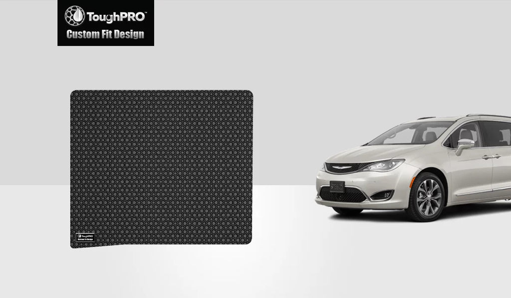 ToughPRO - Cargo Mat Matching with CHRYSLER Pacifica - All Environment Heavy Duty (Made in USA) - Black Rubber - 2003