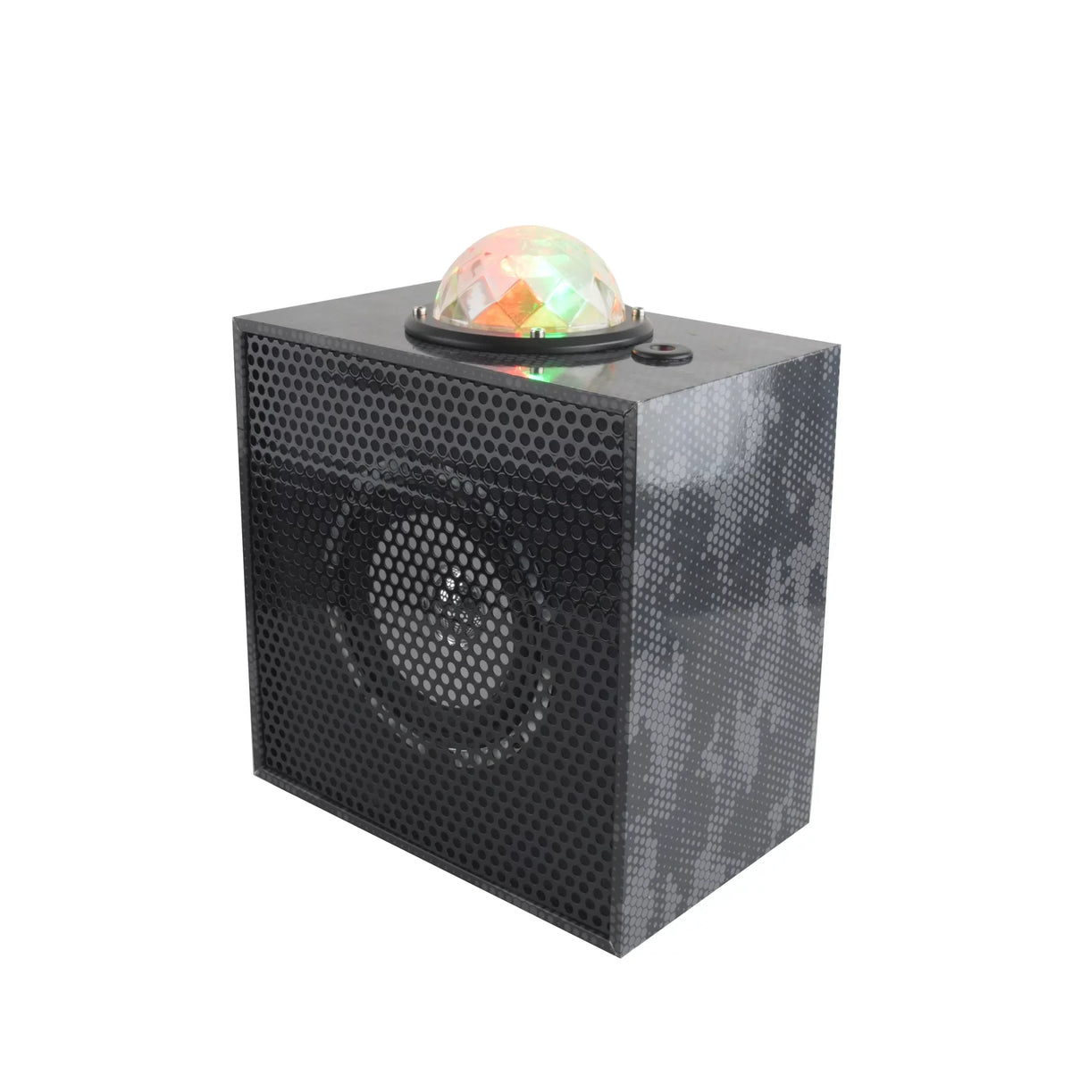 Black Camo Beat Box - Bluetooth Speaker with Laser Lights - (WE-BEAT BOX-BLK CAMO)