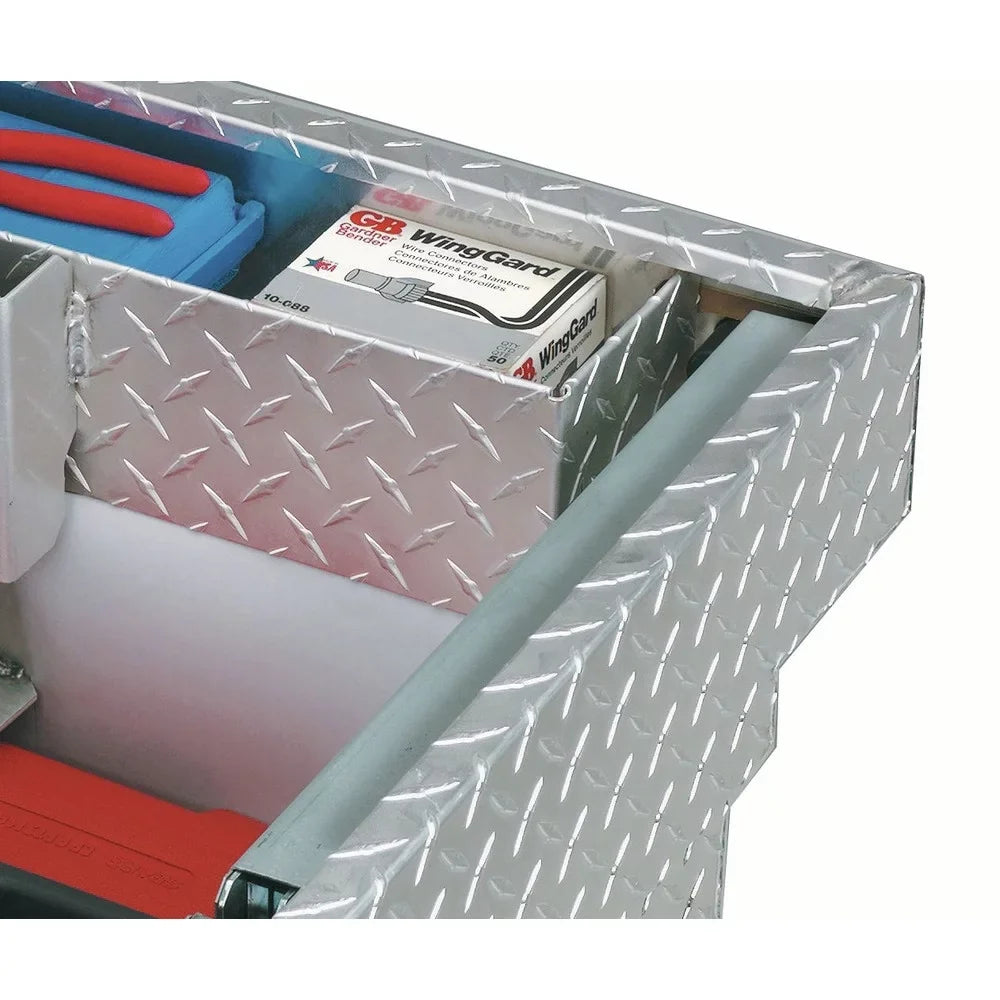 Delta PAC1596000 Aluminum Mid-Lid Dual Lid Full-size Crossover Truck Box (Bright)