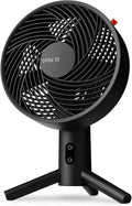 Sharper Image SPIN 10 Oscillating Desktop Fan, 15.5", Black