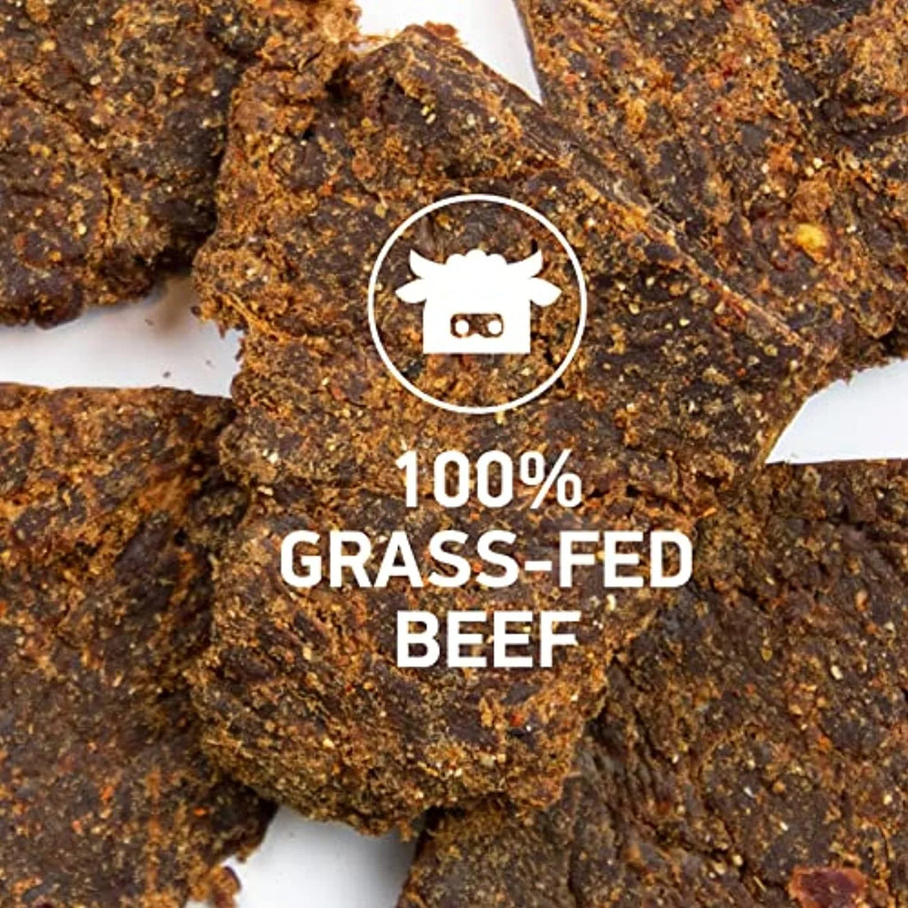 Krave Southwest Hatch Chile Beef Jerky, 100% Grass-Fed Beef, Zero Sugar, No Artificial Ingredients, Gluten-Free, 12G Protein, No Nitrates - 2.1 Oz Bags (4 Pack)