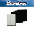 Whirlpool Matching HEPA Purifier Filter + Pre-Carbon Filters Fits Non-OEM Whispure Purifier Models AP450 AP510 (Whirpool Filter + 4 Pre-Carbon Black Filters)