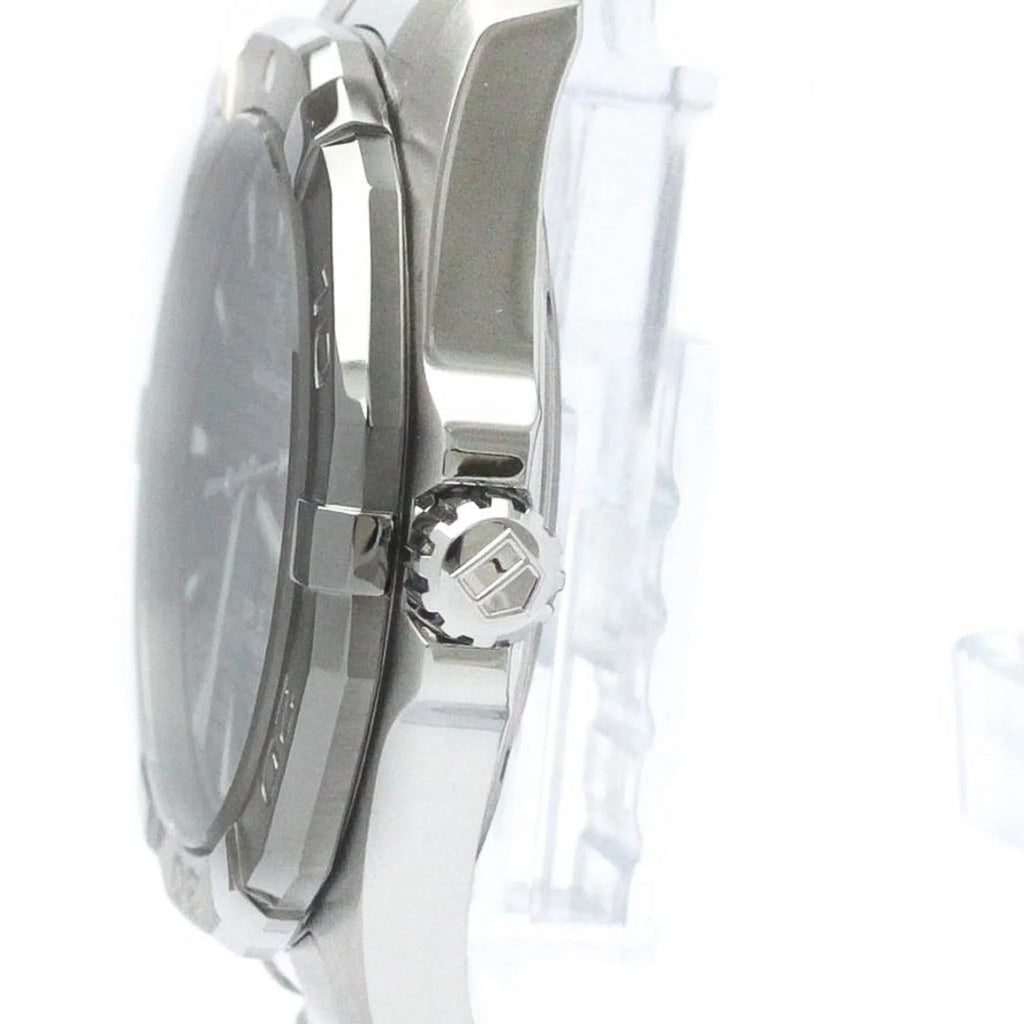 Pre-Owned Polished TAG HEUER Aquaracer Caliber 5 Steel Automatic Watch WAY2113 BF566053 (Good)