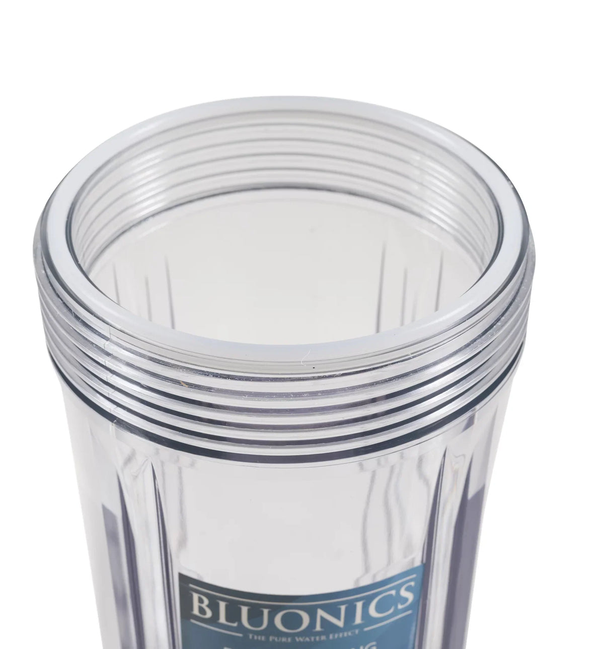 Two 20" Big Blue Whole House Water Filter w/Pleated Sediment & Carbon Filters Clear Blue Transparent Housings