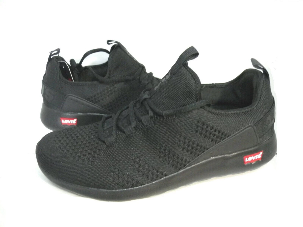 LEVIS COMFORT LOW ATHLETIC TRAINERS SPORTS SNEAKERS MEN SHOES BLACK SIZE 12 NEW