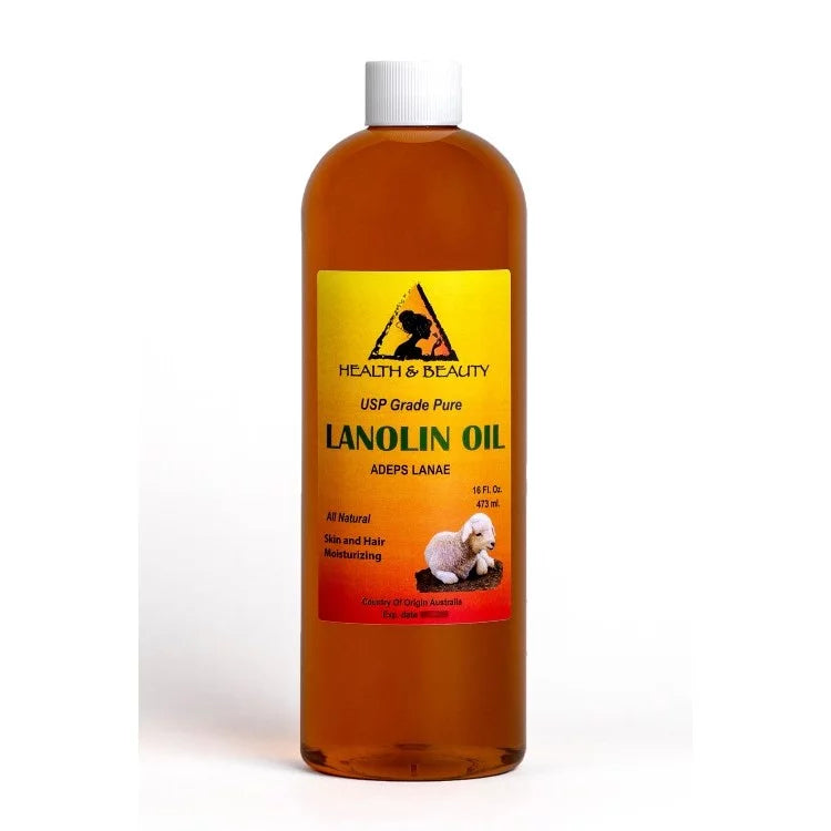 LANOLIN OIL USP GRADE PHARMACEUTICAL SKIN HAIR LIPS MOISTURIZING 100% PURE 16 OZ