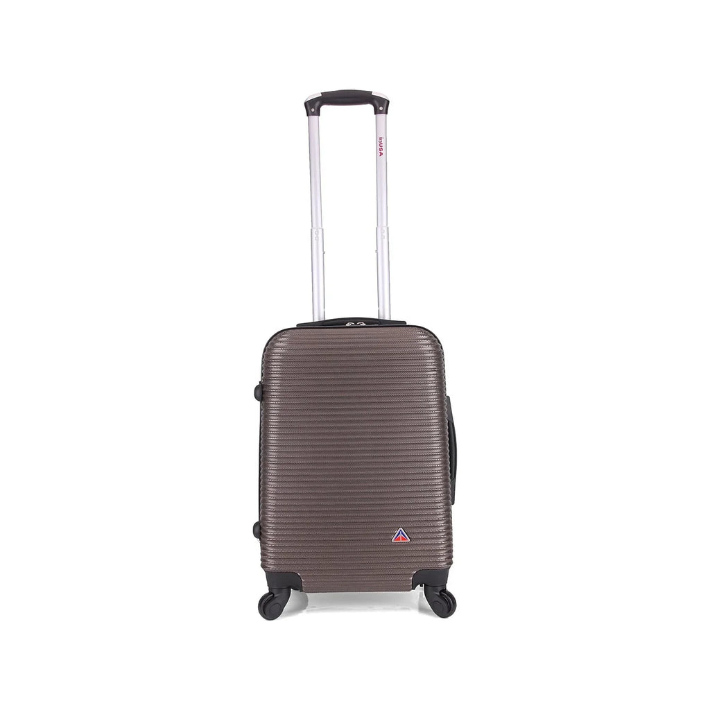 InUSA Royal PC/ABS Plastic Carry-On Luggage Brown (IUROY00S-BRO)