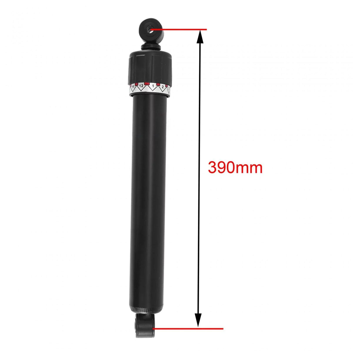12 Gears Damper Holder Replacement 330mm/390mm Modification Parts Long-lasting Adjustable Fitness Rowing Machine Adjuster Buffer Steel for Rowers