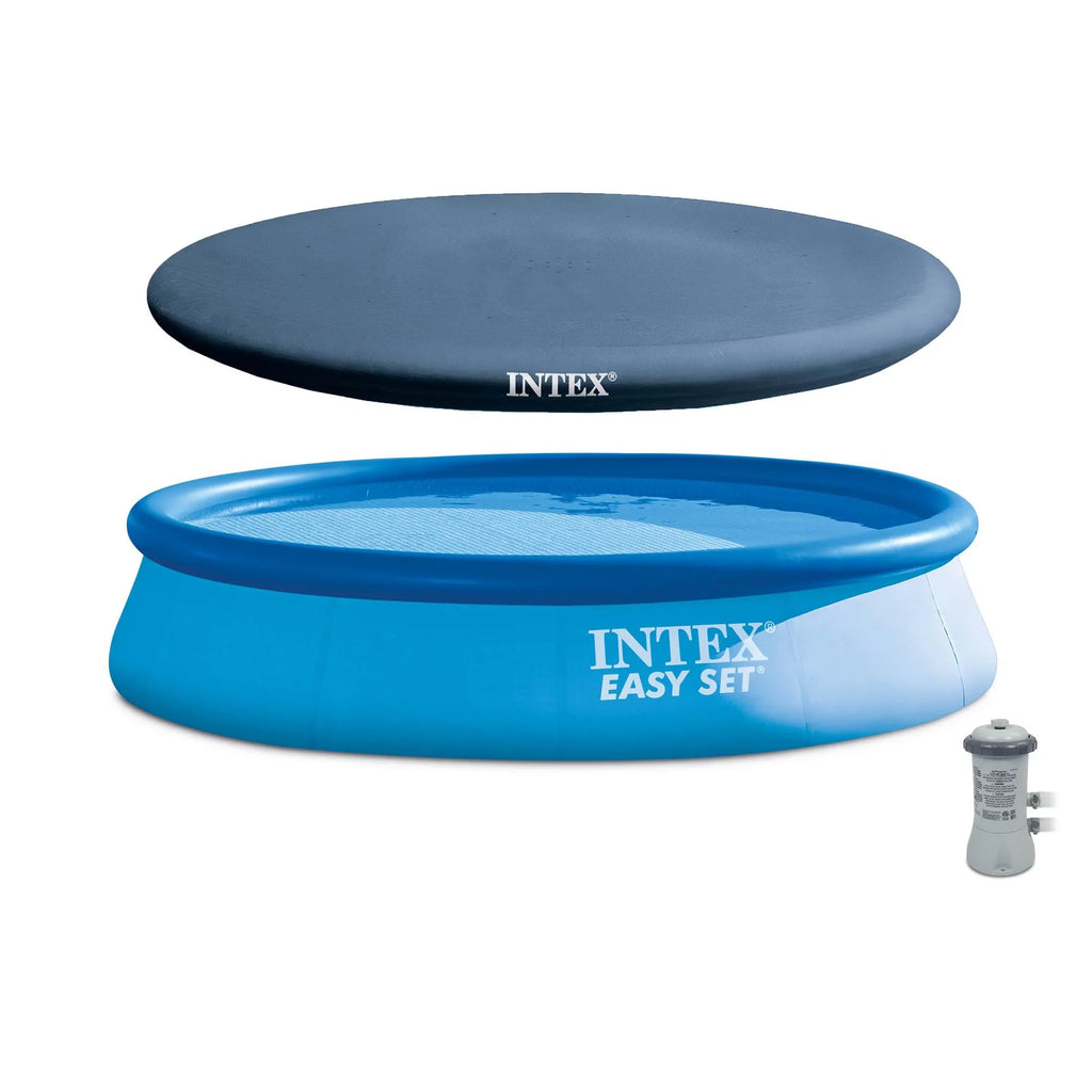 Intex 13' x 32" Easy Set Inflatable Outdoor Pool with Filter Pump & Coating