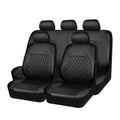 Andoe 9 Pcs Car Seat Protection 5 Seats PU Leather Universal Seat Protection Full Set Auto Interior Accessories for Auto Trucks Van SUV