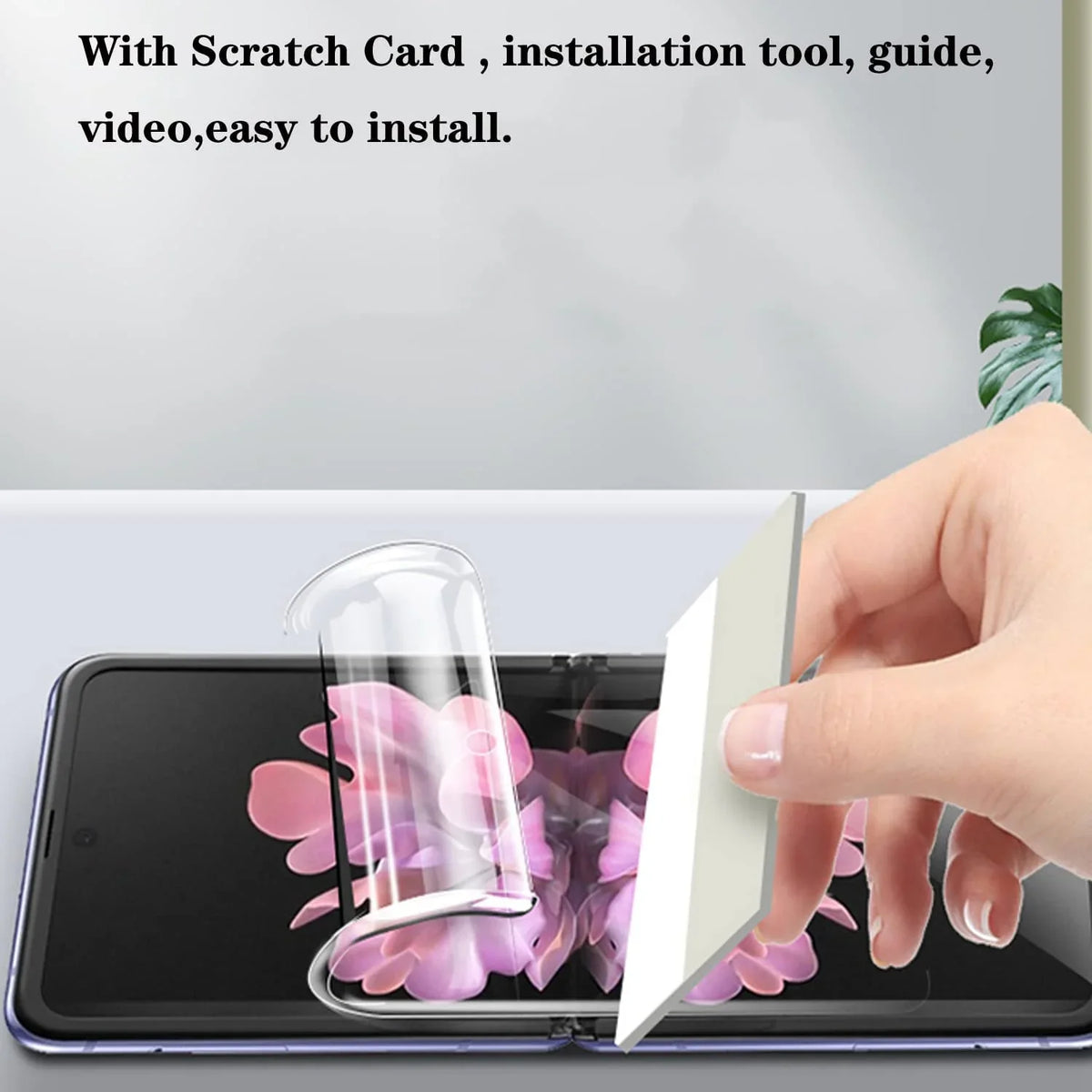 [3 Pack]Screen Protectors Fitting with Samsung Galaxy Z Flip 4 5G 2022, 3 Pack Inside Screen Self-Healing TPU Film
