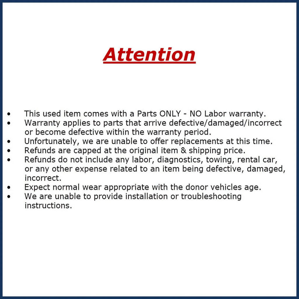 Pre-Owned 2013 2014 2015 Ford Explorer Rear Camera EB5T-19G490-AA OEM LKQ (Good)