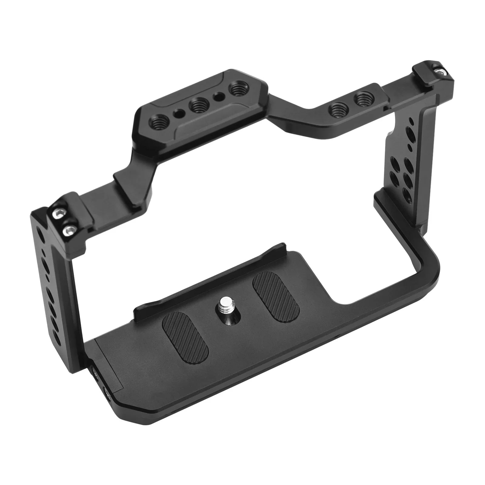 Andoer Cage Aluminum Alloy Video Cage with Dual Cold Shoe Mounts Numerous 14 Inch Threads Replacement for Sony A7IV/ A7III/ A7II/ A7R III/ A7R II/ A7S II
