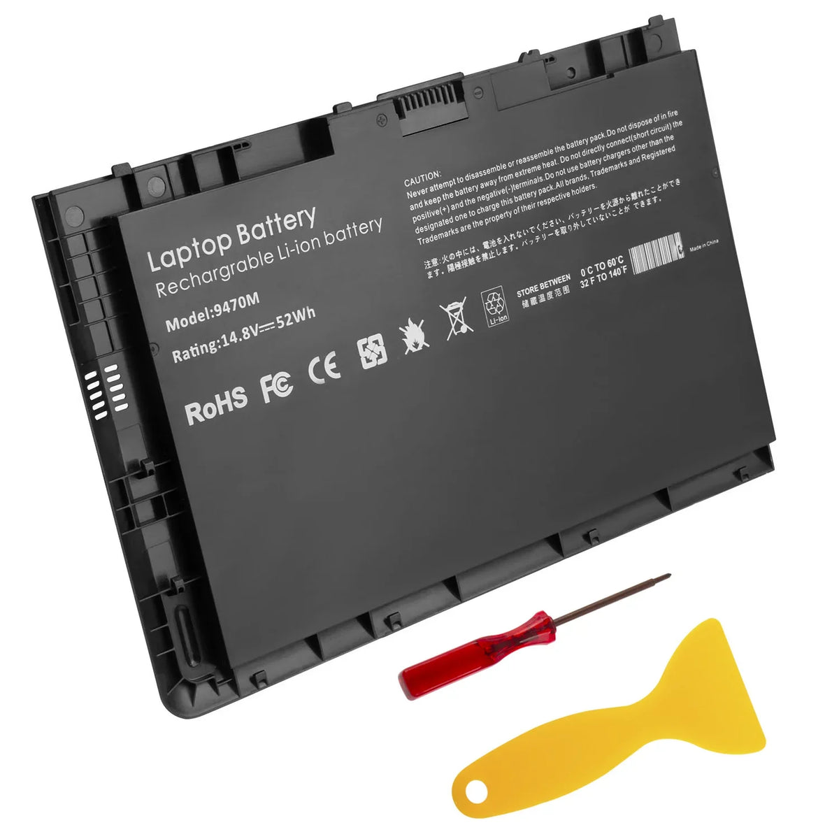 NEW BT04XL Battery For HP EliteBook Folio 9480m Ultrabook