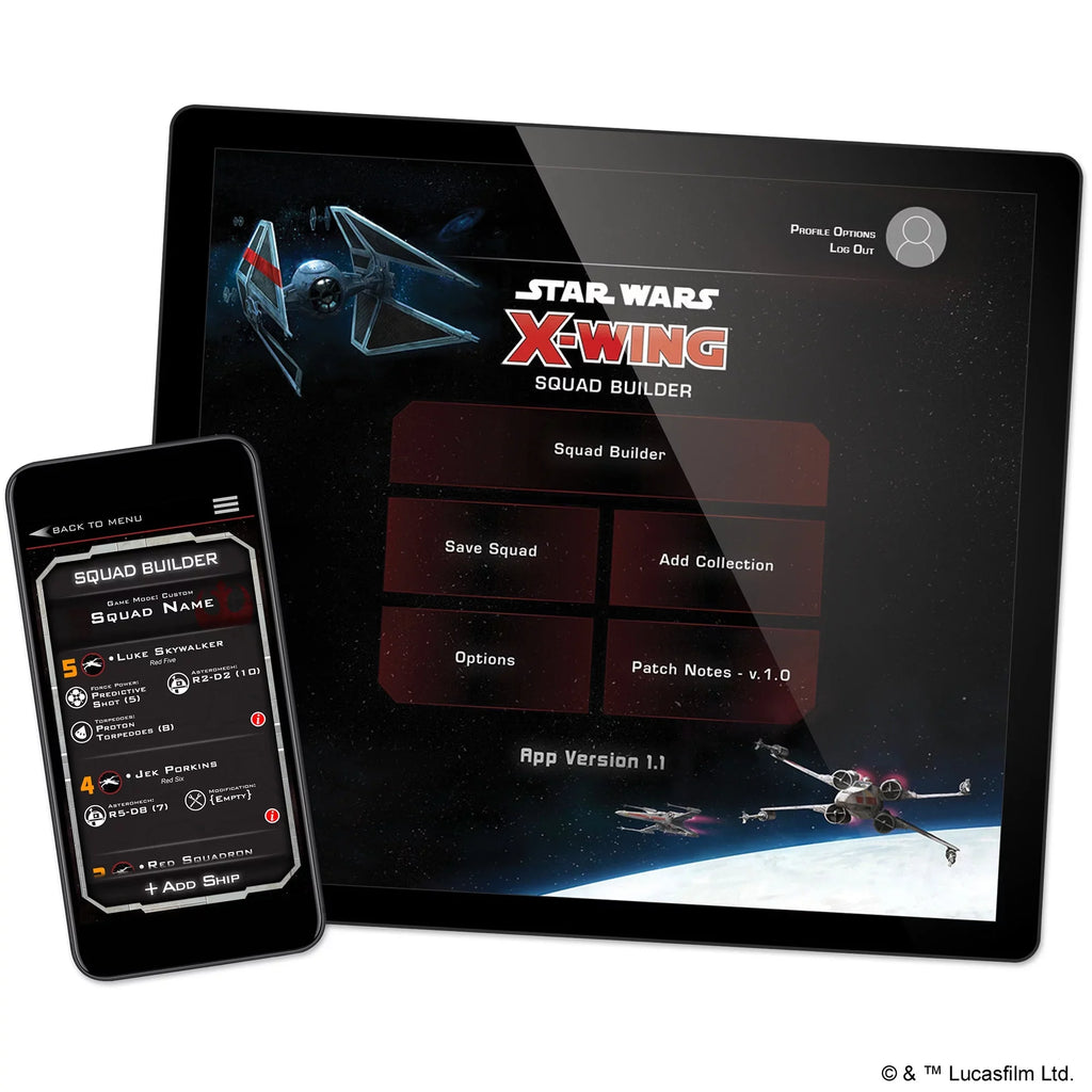 Star Wars: X-Wing Miniatures Battle Game Core Set, 2nd Edition for Ages 14 and up, from Asmodee
