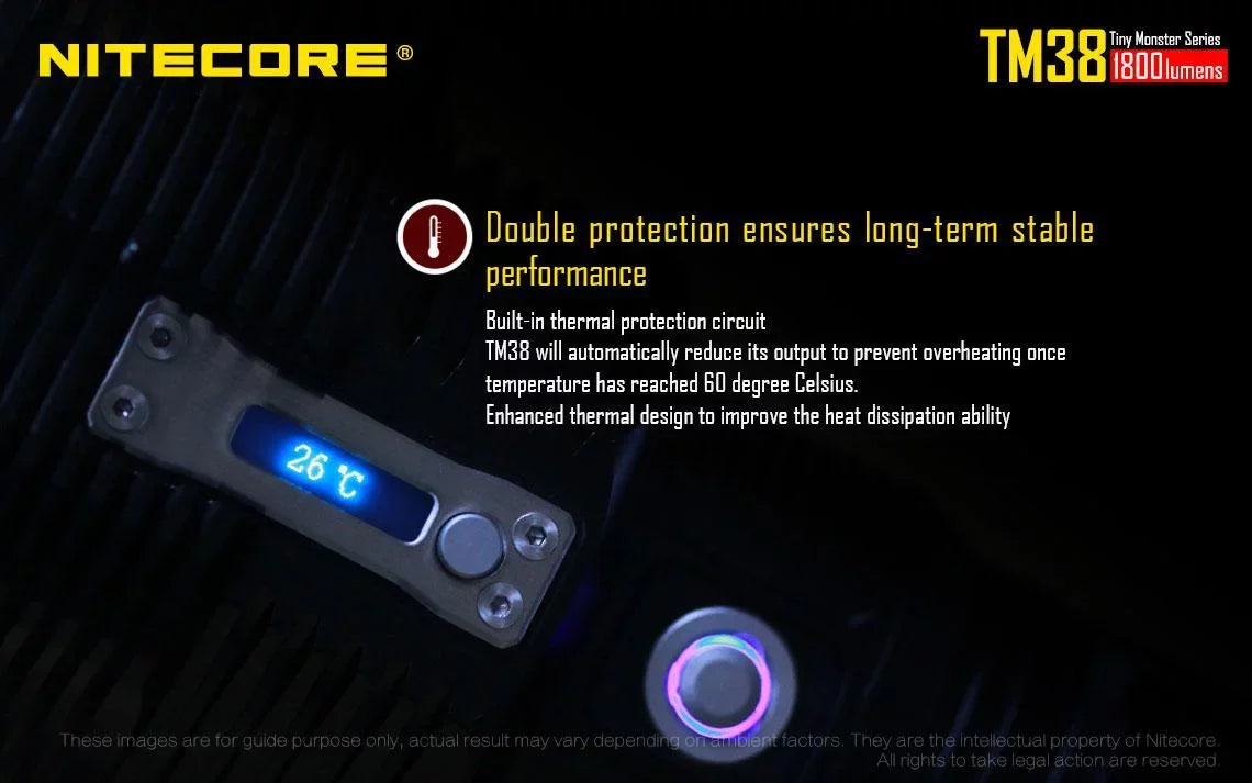 Outdoor Value Pack: Nitecore TM38 Searchlight and E4K Flashlight -Both can be Recharged on the go or at home