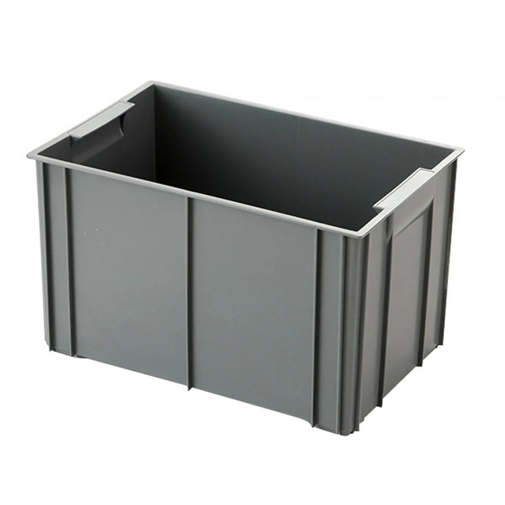 Storage Box Storage Bin Long-lasting Multipurpose Organizer Space Saving Stackable Storage Container for RV Travel Desktop Fishing Gray 28.5x18x17cm