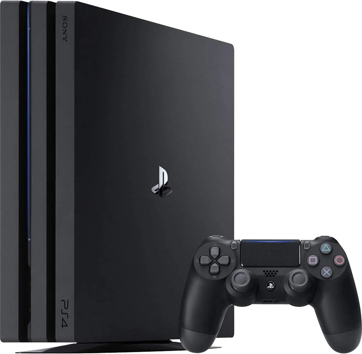 Pre-Owned Sony PlayStation 4 Pro 1TB Gaming Console Black Headset 2 Controller With BOLT AXTION Cleaning Kit Bundle (Refurbished: Like New)