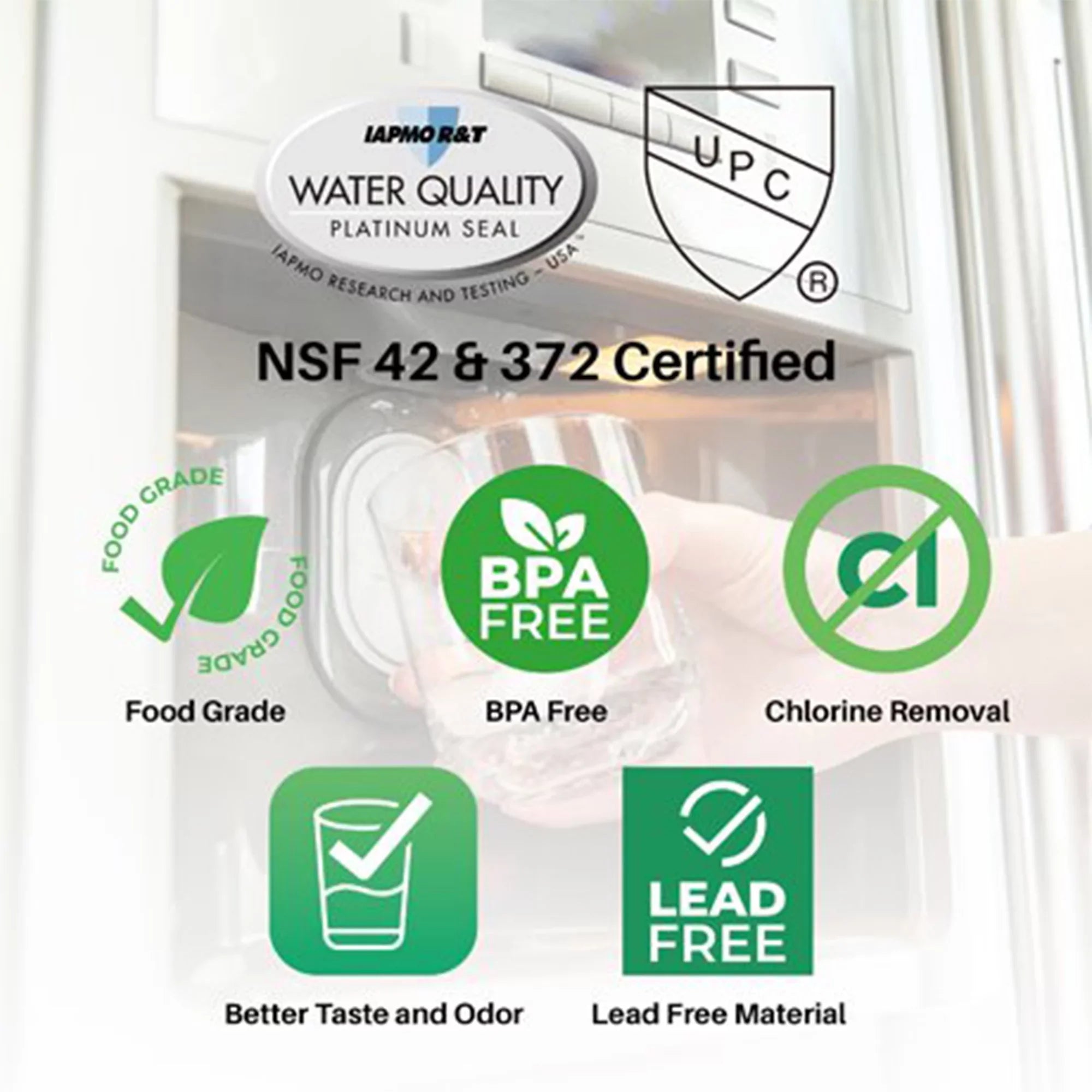 SpiroPure SP-BH520-3PK Refrigerator Water Filter Replacement Part, 3 Pack