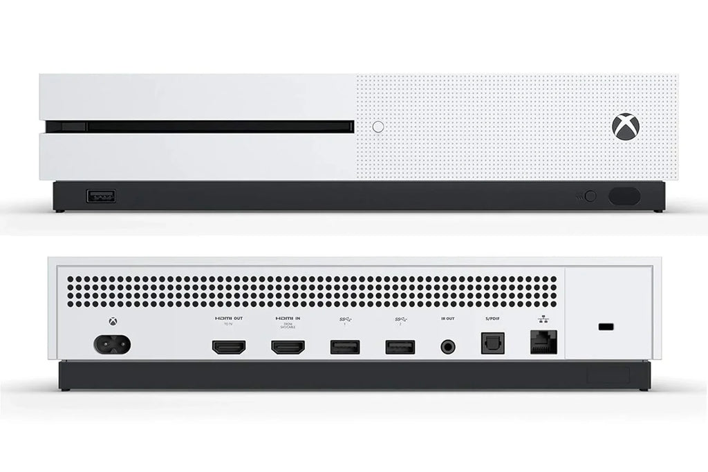 Microsoft Xbox One X 1TB, 4K Ultra HD White Console Only with HDMI Cable BOLT AXTION Bundle Like New