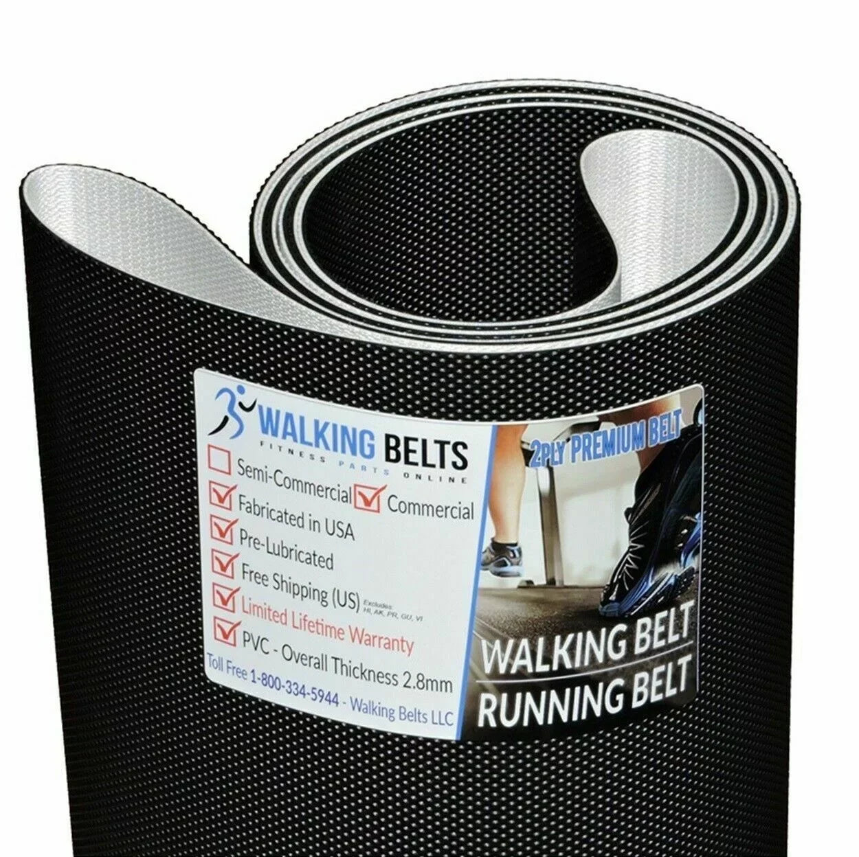 Precor 9.35-07 Retail Treadmill Walking Belt 2Ply Premium Serial AGKL