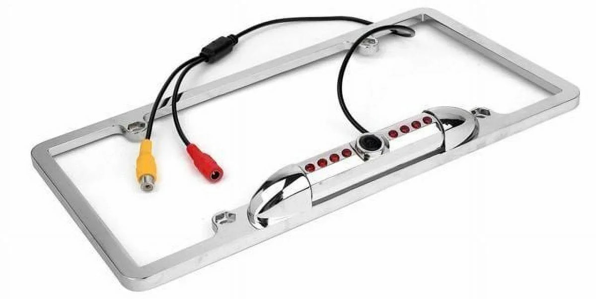 FOR NEW KENWOOD DNX9990HD NIGHT VISION COLOR REAR VIEW CAMERA SILVER FRAME