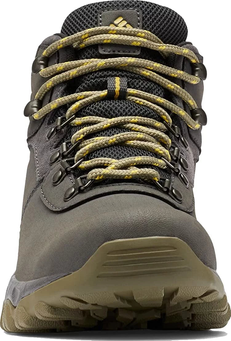 Columbia Mens Newton Ridge Plus Ii Waterproof Hiking Boot Shoe 8.5 Dark Grey/Stone Green