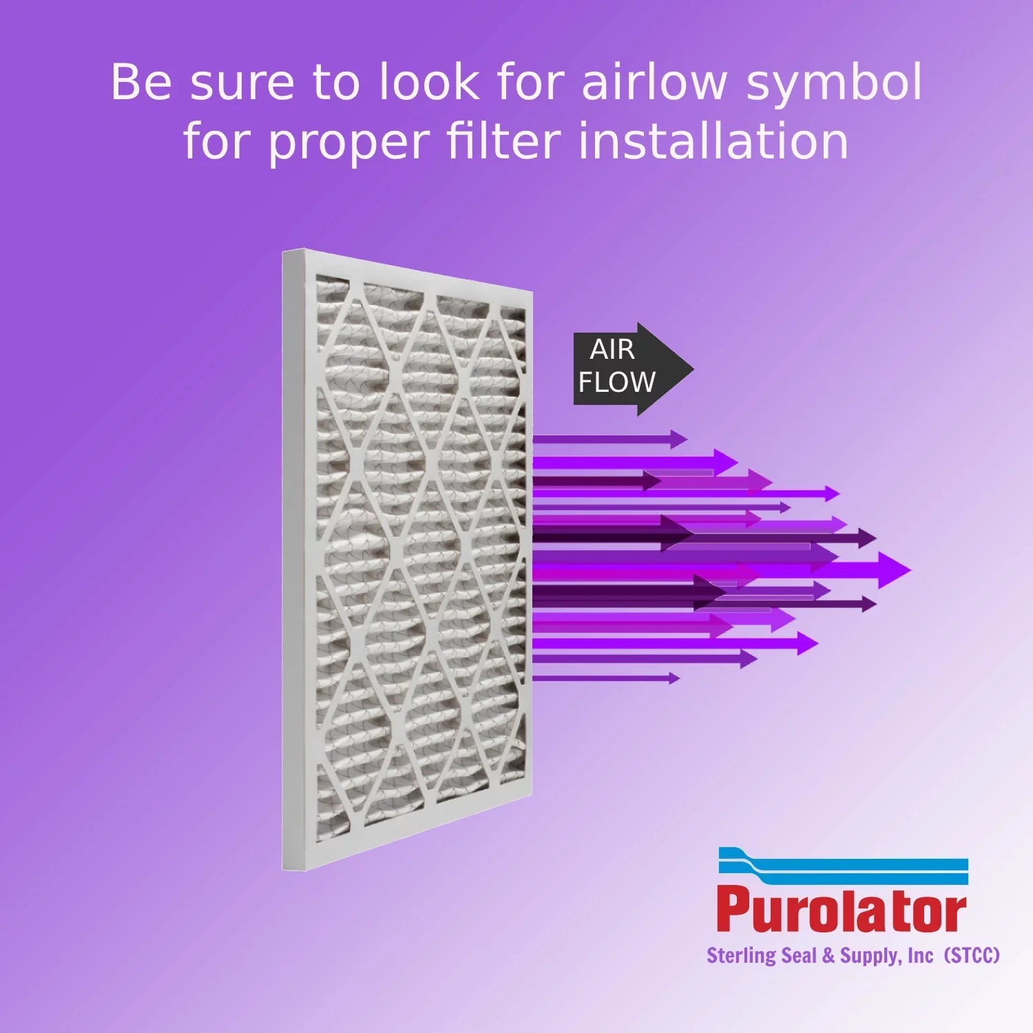 18x18x2, Purolator DMK80 Extended Surface Pleated Air Filter, Mechanical MERV 8, (6 Pack)