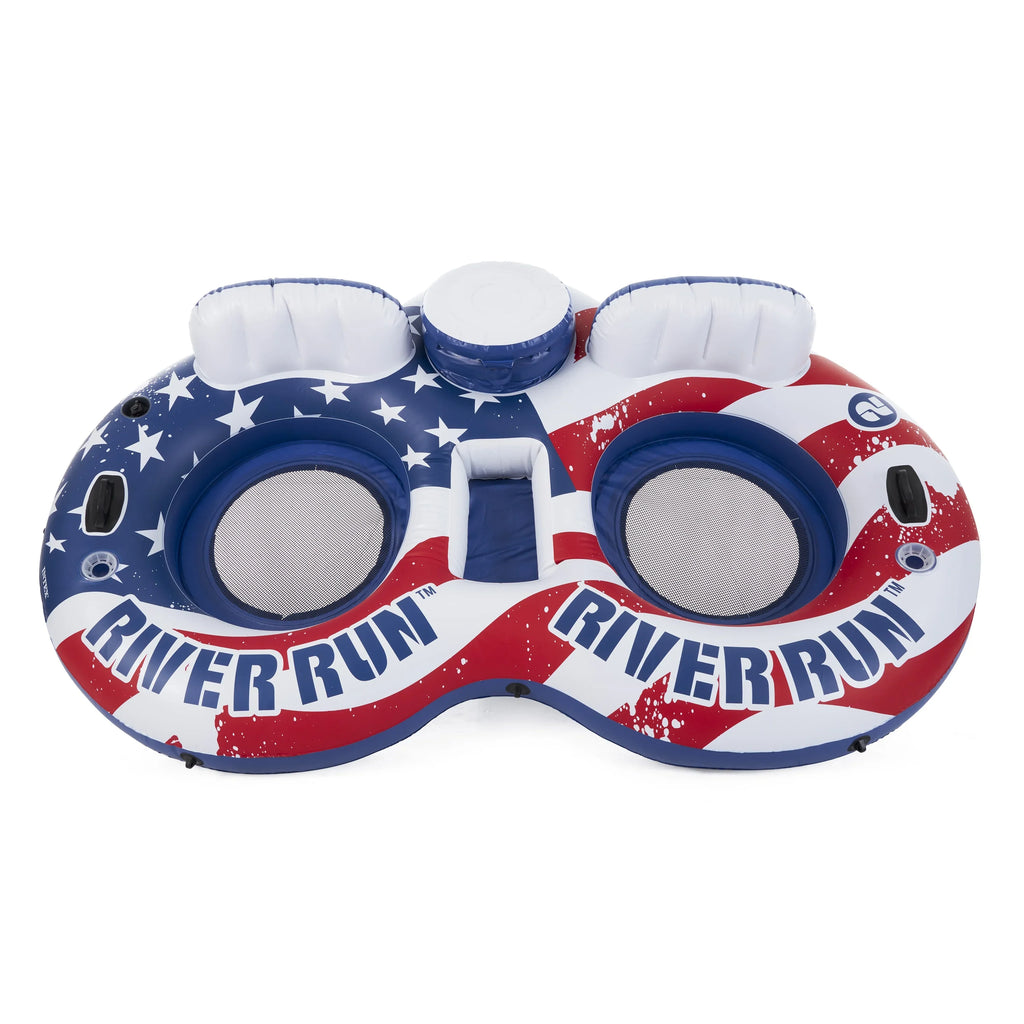 Intex American Flag 2 Person Float & River Run II 2 Person Float
