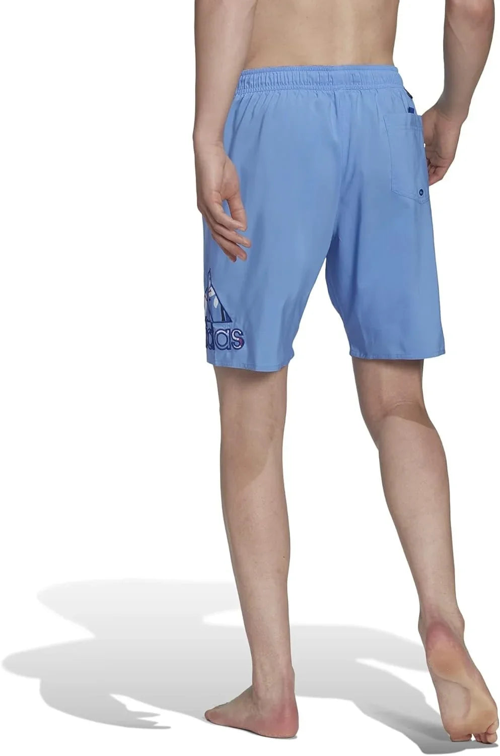 adidas Seasonal Floral Classics Logo 19" Swim Shorts Blue Fusion/Pulse Mint MD