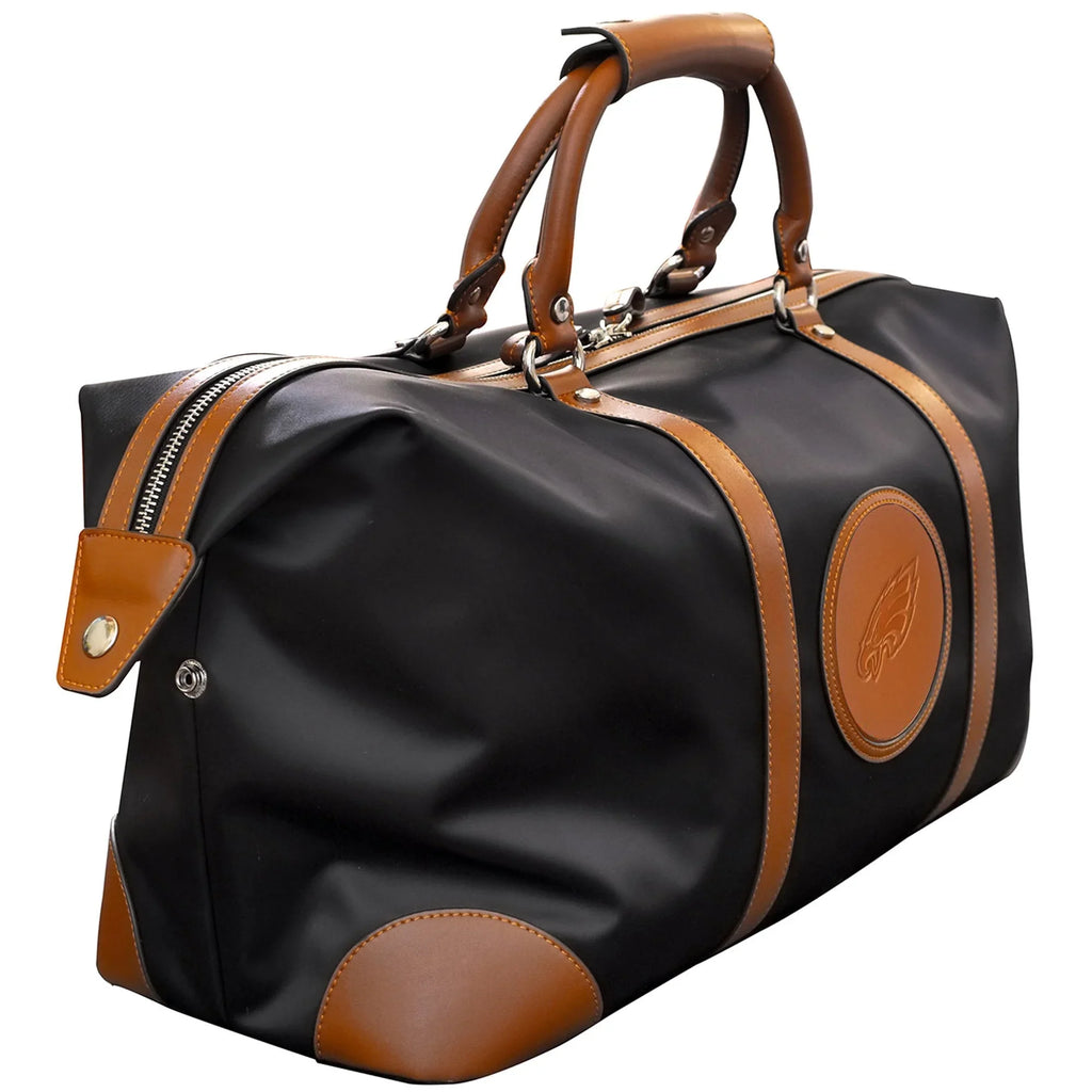 Women's MOJO Black Philadelphia Eagles Debossed Signature Duffel Bag