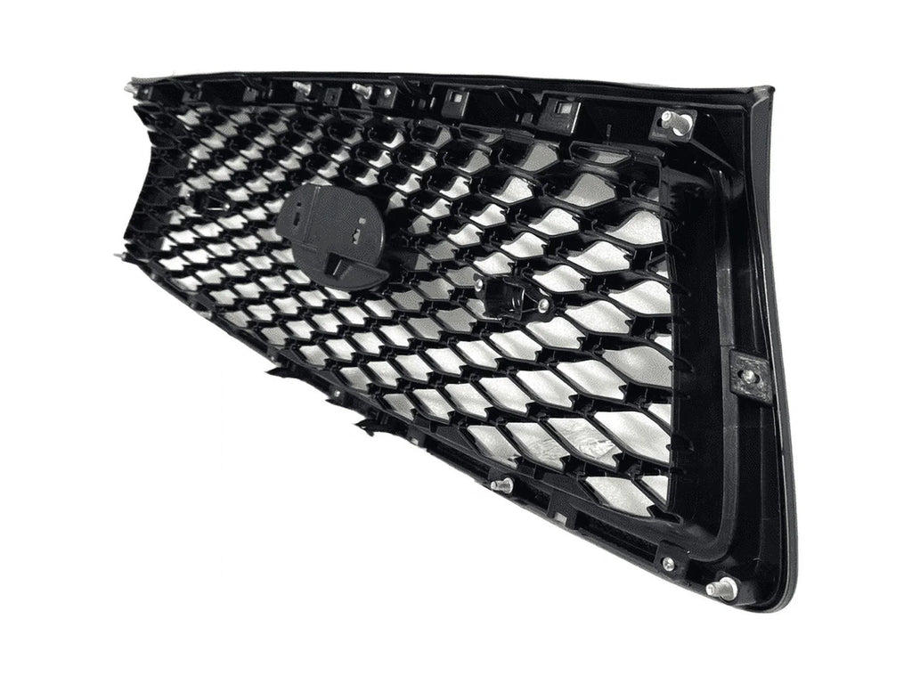 2018 2019 2020 2021 2022 2023 Suitable With Infiniti Q50 Q50s Sport Front Bumper Upper Grille With Sensor Holes And Camera Option Gloss Black