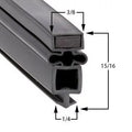 True Suitable T-49-2-G-2 Door Gasket Part# (810878)