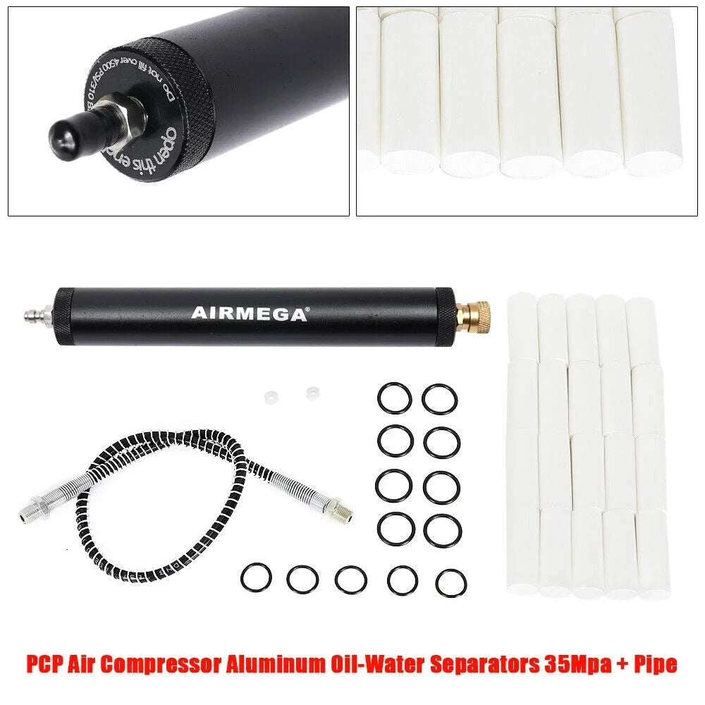 Mkyiongou Kit of Air Filter cylinder Compressor Oil-Water Separator Aluminium Alloy 35Mpa