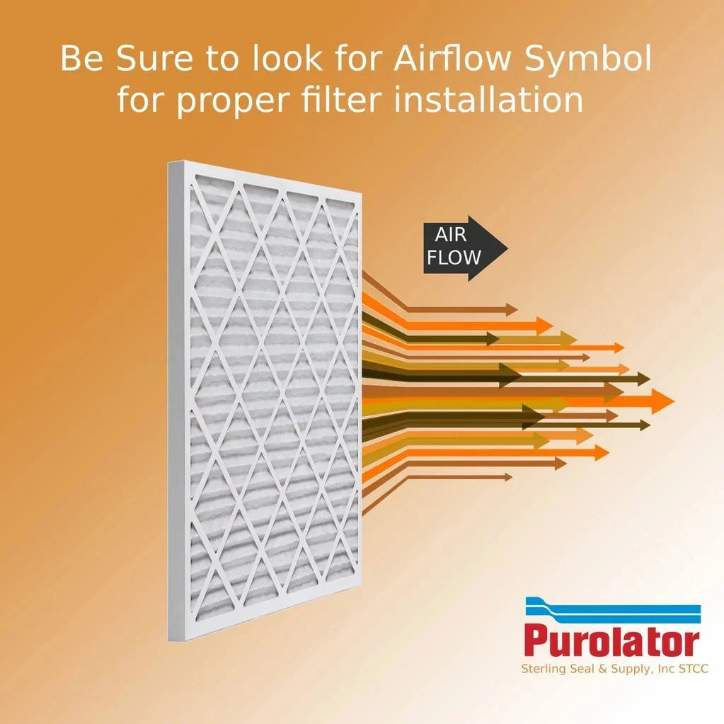 18x25x2 Key Pleat Purolator Air Filter - MERV 8 (6 Pack)