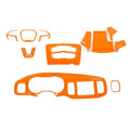 Teledu 14x Orange Inner Set Center Console Dash Protection Trim Kit