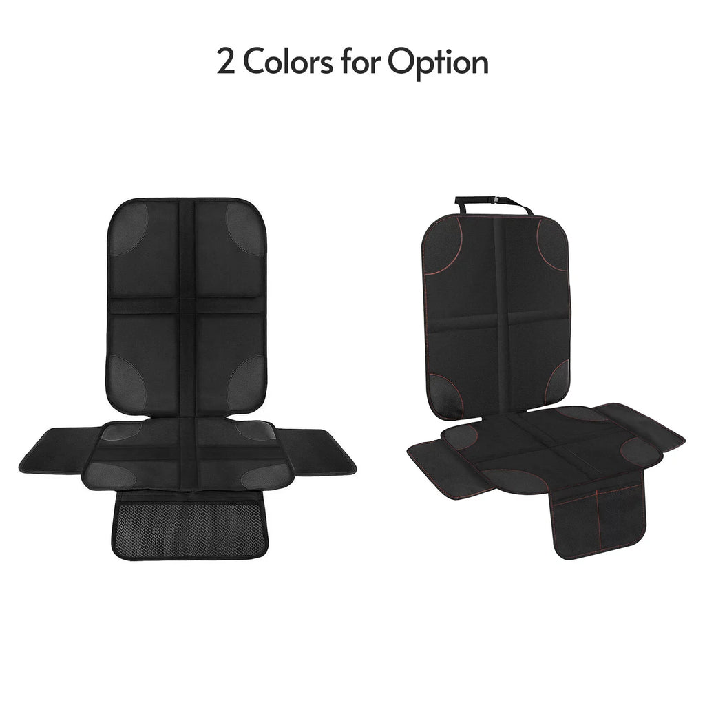 Baby Car Seat Protector Slip-Proof Strong Back Seat Wrap Mat with Organizer Pocket