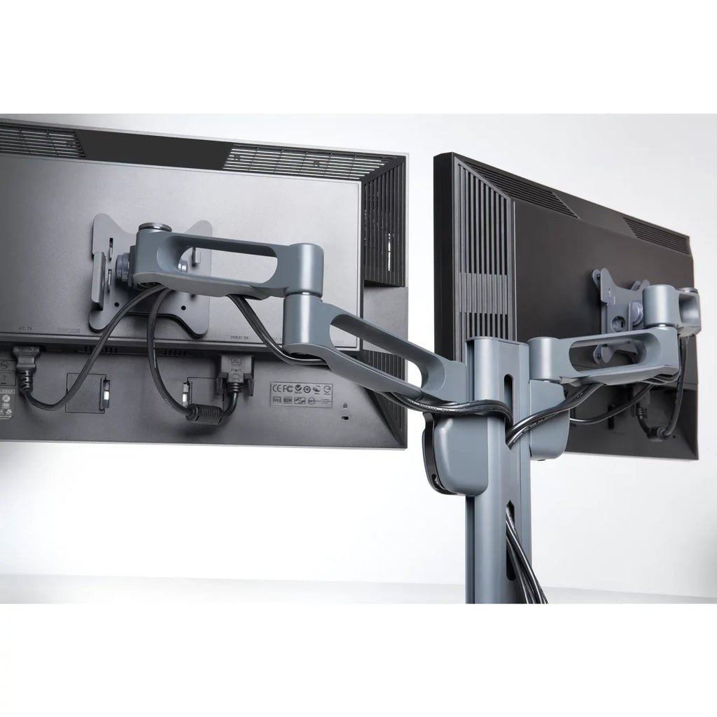 Kensington SmartFit Mounting Arm for Monitor - 2 Display(s) Supported - 24" Screen Support - 50 lb Load Capacity - 75 x 75, 100 x 100