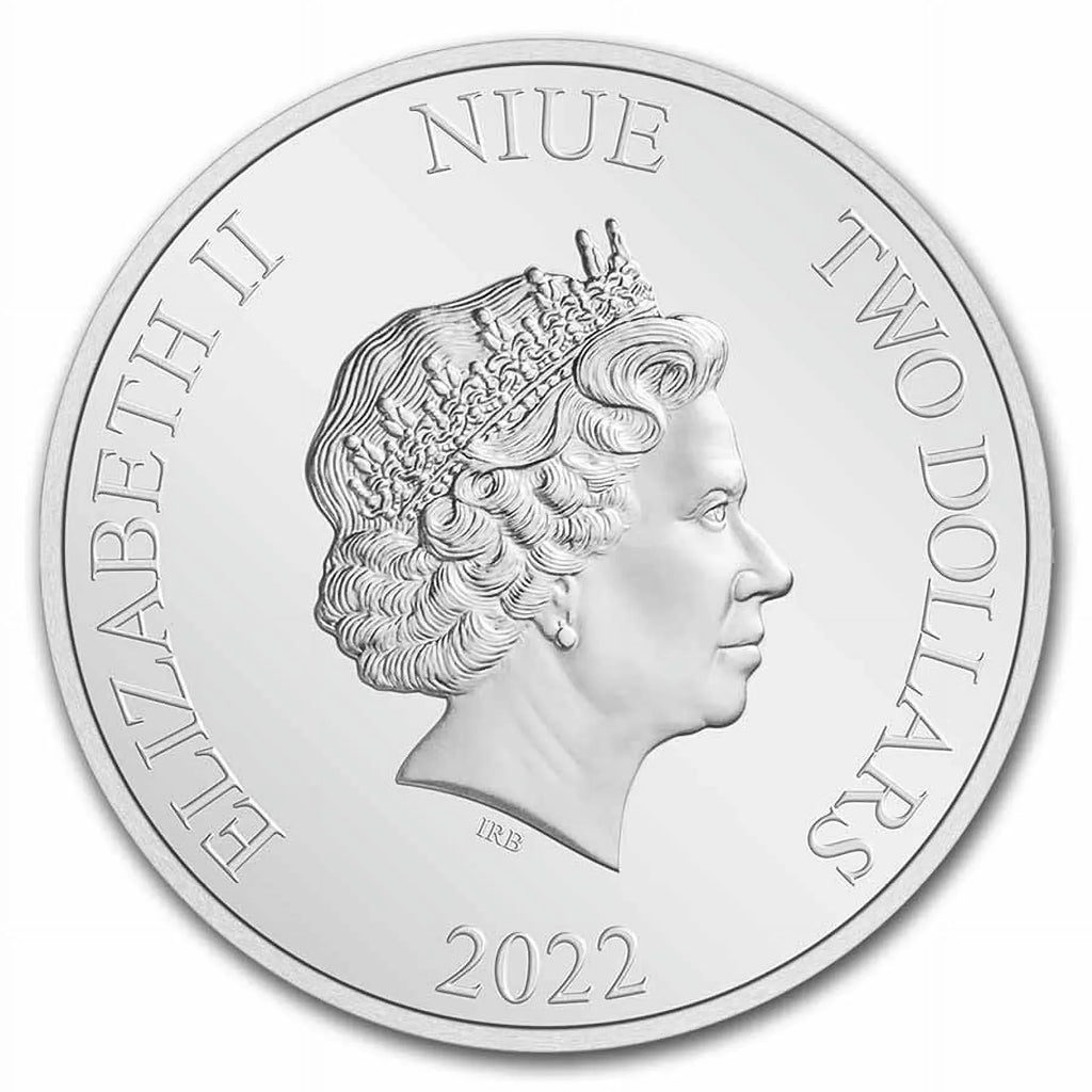 2022 Niue 1 oz Silver $2 DC Comics Justice League: The Flash