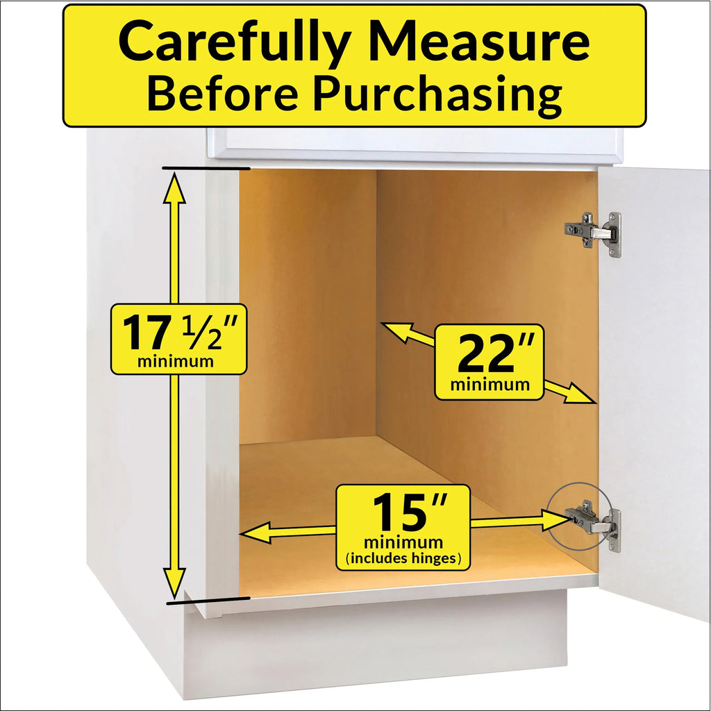 LYNK PROFESSIONAL® SELECT™ Pull Out Cabinet Organizer - Lifetime Ltd Warranty- Slide Out Drawers for Kitchen Cabinets - Sliding Pantry Shelves - Roll Out Shelf for Pots, Pans 14" x 21", Double