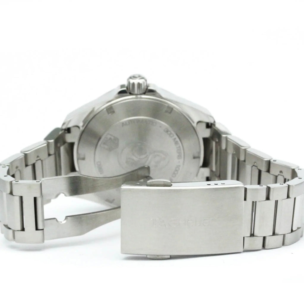 Pre-Owned Polished TAG HEUER Aquaracer Caliber 5 Steel Automatic Watch WAY2113 BF566053 (Good)