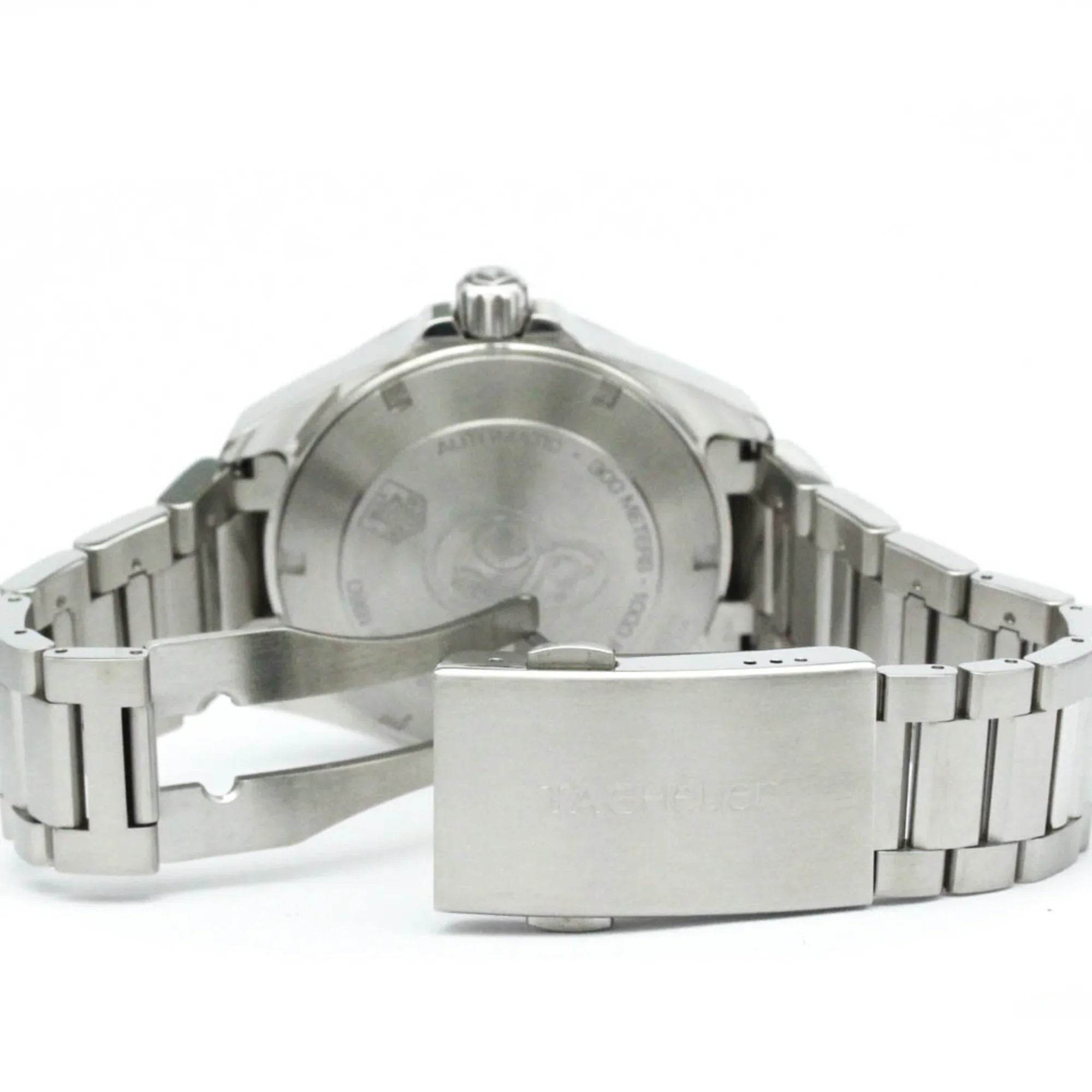 Pre-Owned Polished TAG HEUER Aquaracer Caliber 5 Steel Automatic Watch WAY2113 BF566053 (Good)