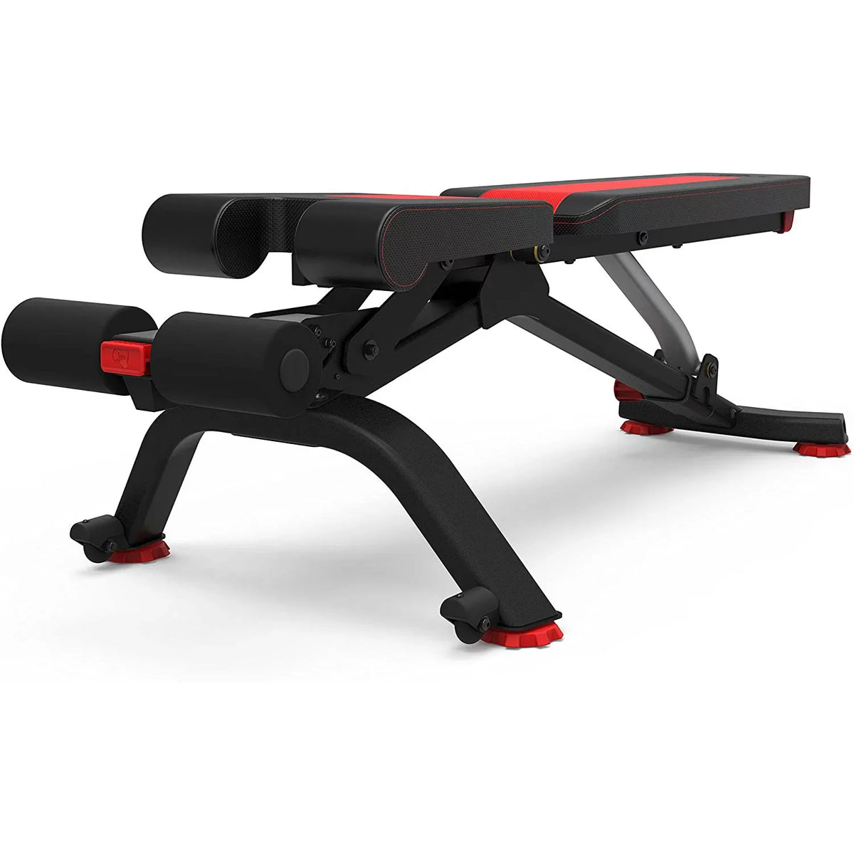 Bowflex 100675 5.1S Stowable SelectTech Adjustable Bench, 6 Adjustment Angles Bundle with Bowflex SelectTech Dumbbell Stand with Media Rack