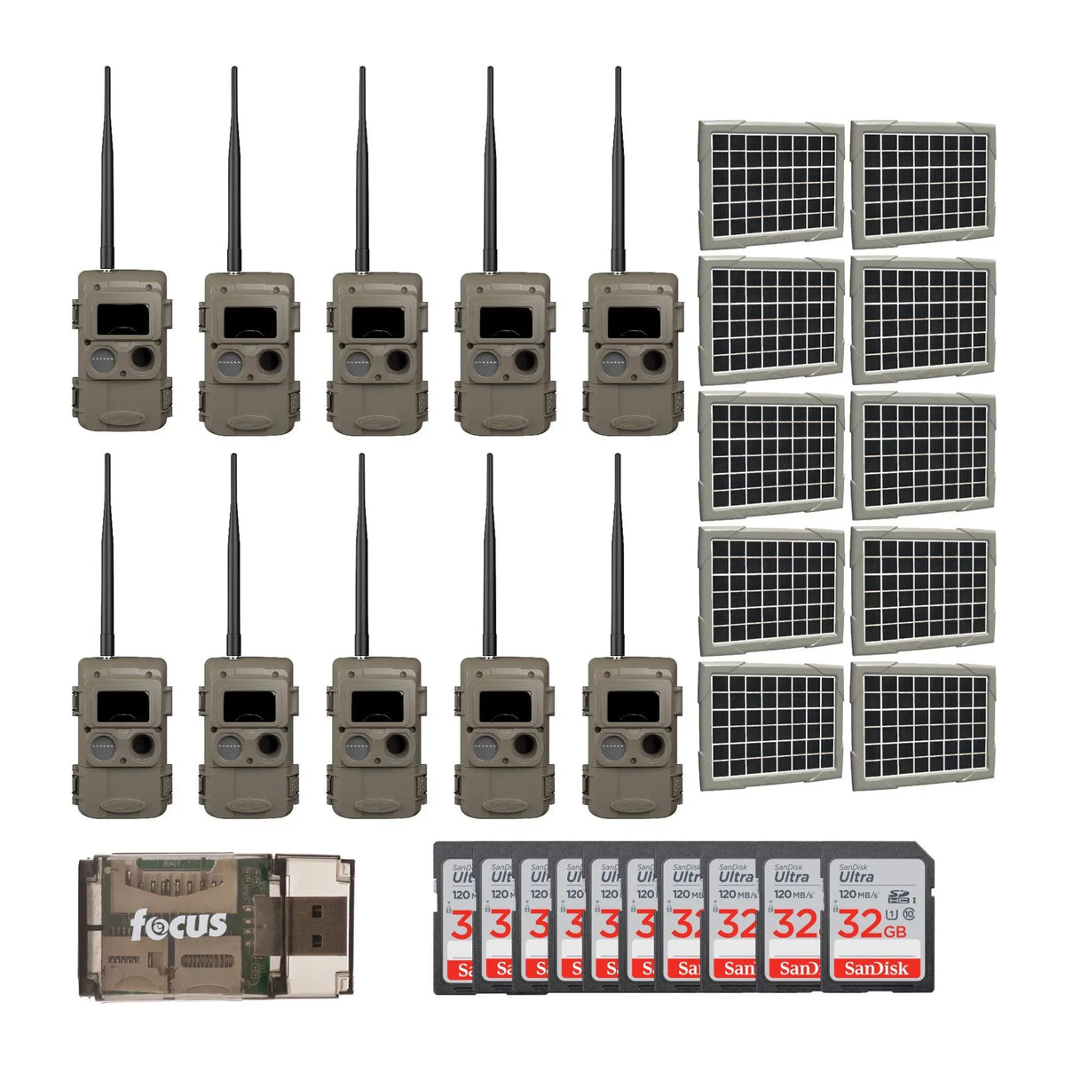 Cuddeback Cuddelink Wireless IR Camera with Super Solar Power Bank (10-Pack)